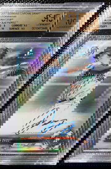 2017 Bowman Joe Perez Refractor #/499 Auto BGS 9.5/10