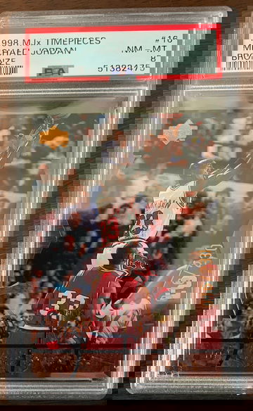 1998 MJx Timepieces Michael Jordan Bronze #16 PSA 8