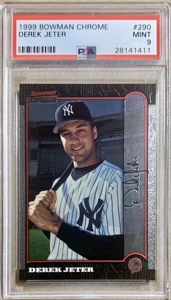 Derek Jeter 1999 Bowman Chrome PSA 9