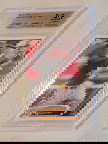 2012 Topps Update Starling Marte Rookie Card BGS 9.5 GEM MINT+