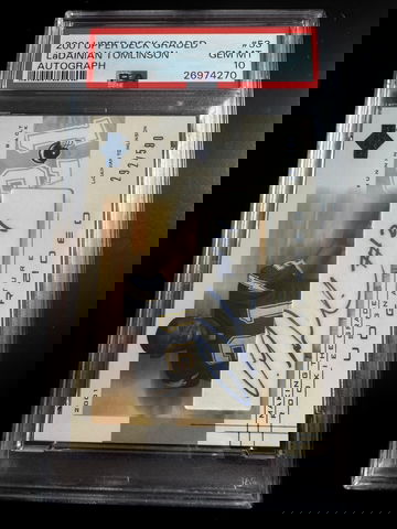 2001 Upper Deck Graded LaDainian Tomlinson Rookie RC Auto /500 #53 PSA 10