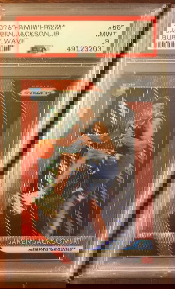 2018 Panini Prizm Jaren Jackson Jr. Ruby Wave PSA 9 Mint