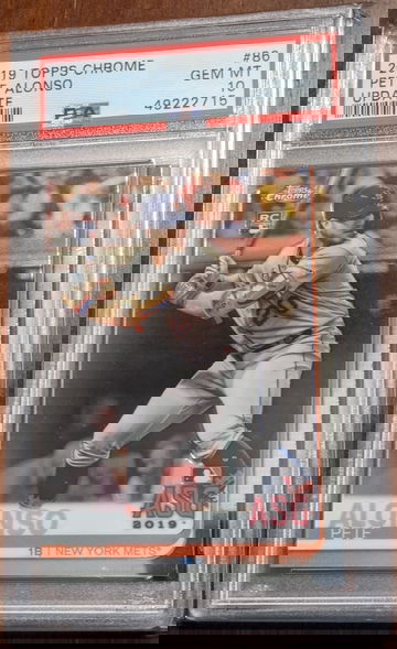 2019 Topps Chrome Update Pete Alonso RC PSA 10