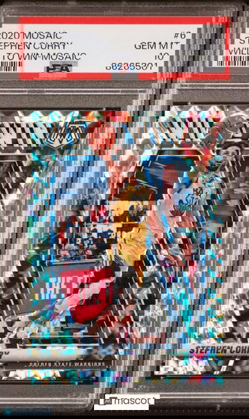 2020 Panini Mosaic Will To Win Stephen Curry #6 PSA 10