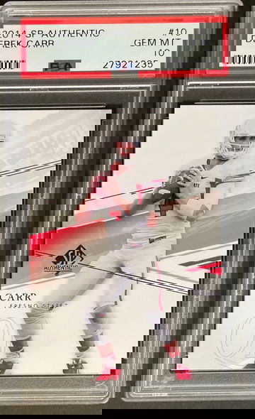 2014 SP Authentic Derek Carr PSA 10 Gem-Mint