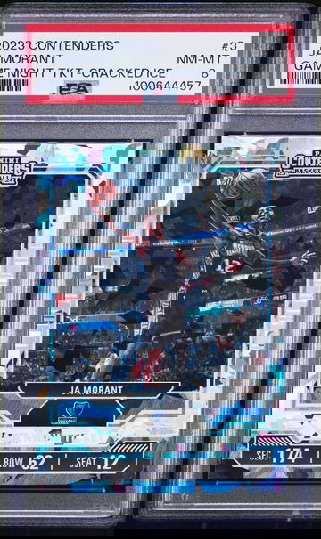 2023 Contenders Ja Morant Game Night Ticket Cracked Ice 20/25 PSA 8