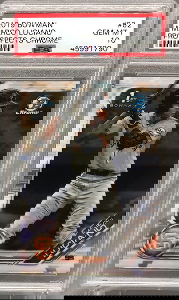 2019 Bowman Chrome Prospects Marco Luciano PSA 10