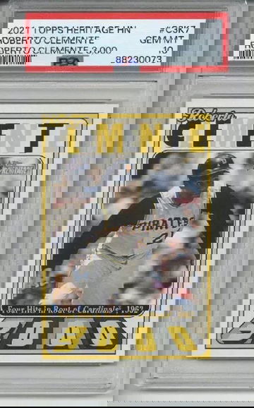 2021 TOPPS HERITAGE HIGH NUMBER ROBERTO CLEMENTE 3000 PSA 10 LOW POP