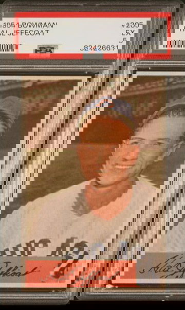 1954 Bowman Hal Jeffcoat #205 PSA 5 [BL-3.18]