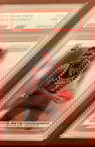 Giannis Antetokounmpo Prizm Rookie 290 PSA 9