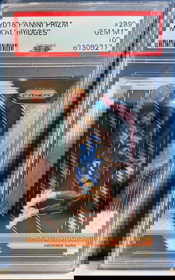 2018 Panini Prizm Mikal Bridges Base Rookie Prizm Psa 10