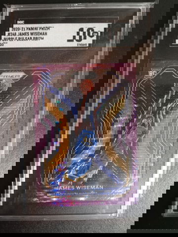 2020-21 purple prism pulsar James Wiseman 1/35 SGC 10