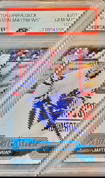 Auston Matthew’s Young Guns #201 PSA 10