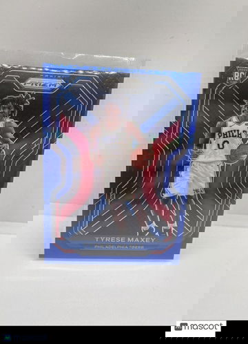 2020-21 Panini Prizm  Basketball Tyrese Maxey Blue /199 #256 RC 76ers Rookie