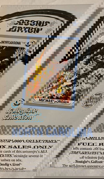 North Carolina 2000 Collegiate Collection Second Edition Set of (288) Basketball Cards with Michael Jordan