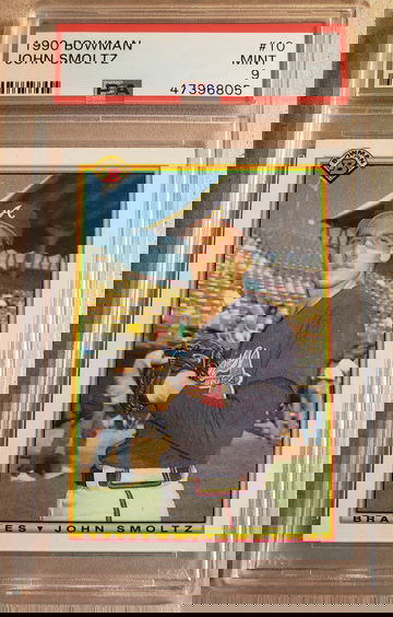 1990 Bowman John Smoltz PSA 9 Mint