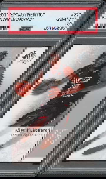 2011 SP Authentic Kawhi Leonard PSA 10