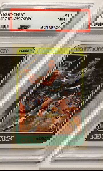 1988 Fleer Dennis Johnson PSA 9 #10