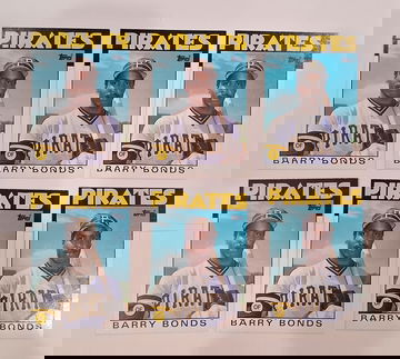 Barry Bonds topps RC lot of 6