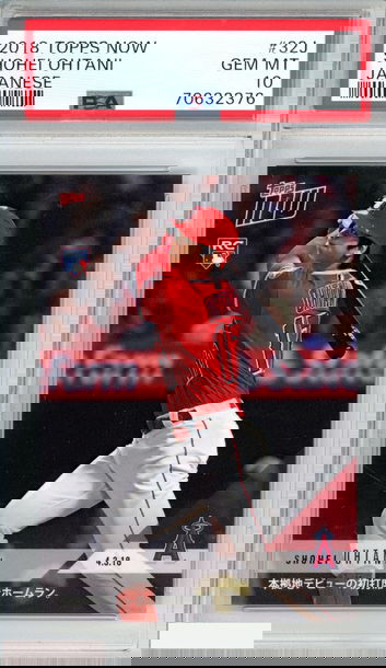 2018 TOPPS NOW SHOHEI OHTANI #32J JAPANESE ROOKIE RC ANGELS PSA 10 GEM MT