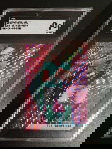 2020 Panini mosaic #203 Tua Tagovailoa RC SGC 9