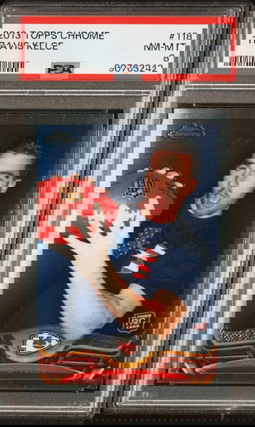 2013 Topps Chrome Travis Kelce #118 PSA 8