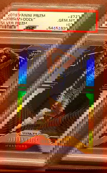 2019 Prizm Jordan Poole Silver PSA 10 Rookie