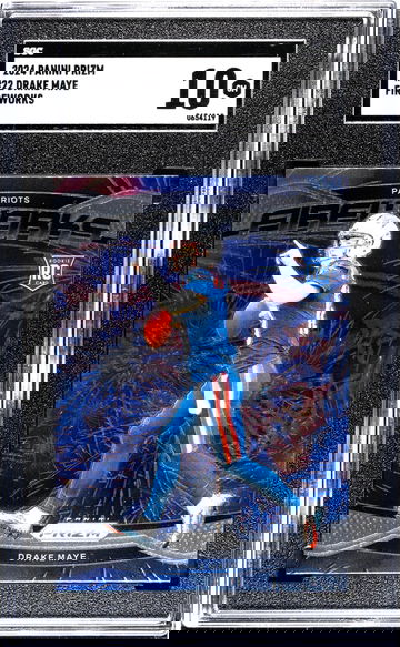 2024 Panini Prizm #22 Drake Maye Fireworks SGC 10