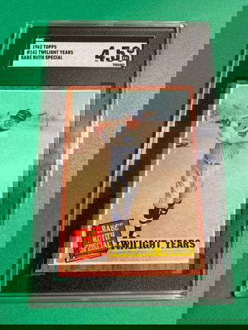 1962 Topps # 141 Babe Ruth Twilight Years