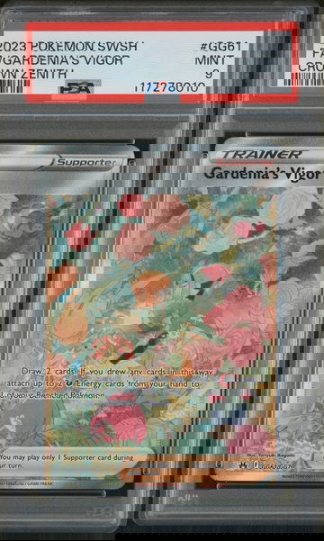 2023 Pokemon SWSH #GG61 Gardenia's Vigor Crown Zenith PSA 9