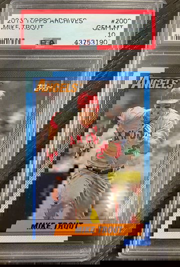 2013 TOPPS ARCHIVES #200 MIKE TROUT PSA 10 GEM MINT