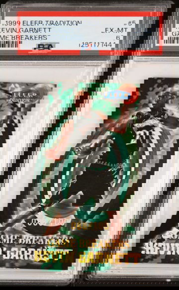 Kevin Garnett 1999 Fleer Tradition Game Breakers /100 PSA 6