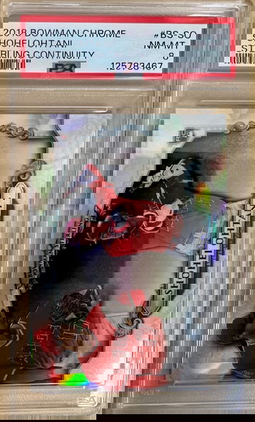 2018 Bowman Chrome Sterling Continuity Shohei Ohtani Rookie 