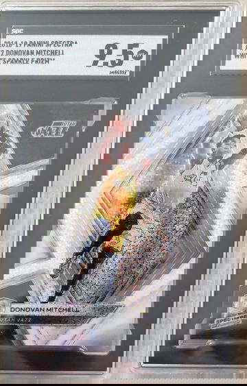 Donovan Mitchell 2018 Spectra White Sparkle SSP SGC 9.5 