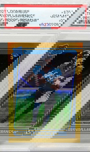 2021 Donruss Trevor Lawrence #251 PSA 10 Press Proof Rookie RC