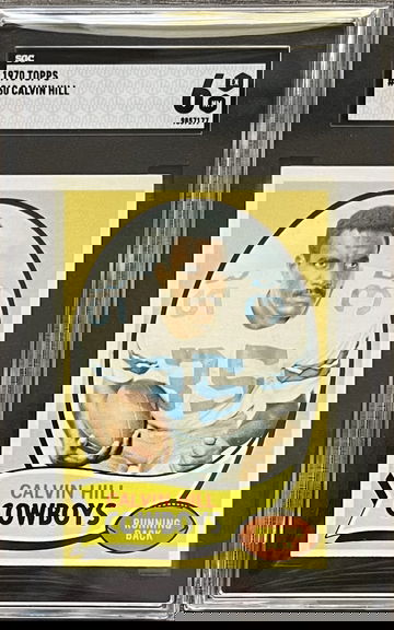 1970 Topps Football Calvin Hill Rookie Player Name in Red #260 RC Dallas Cowboys