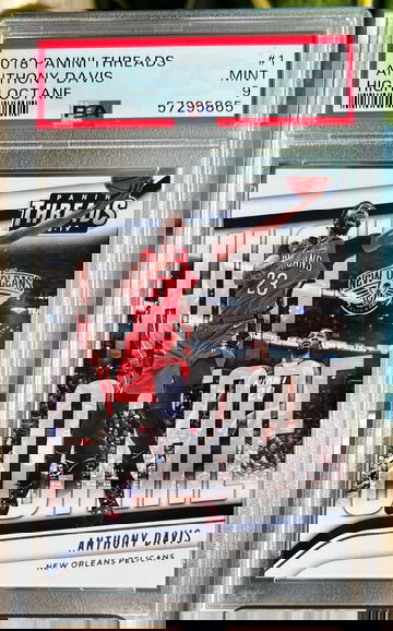 2018-19 Panini Threads High Octane Anthony Davis #1 Pelicans Lakers PSA 9 Mint