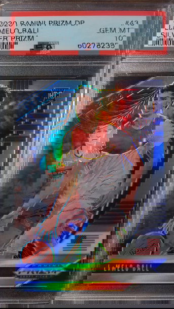 2020 Panini Prizm DP #3 RC Lamelo Ball Silver Prizm PSA 10 GEM