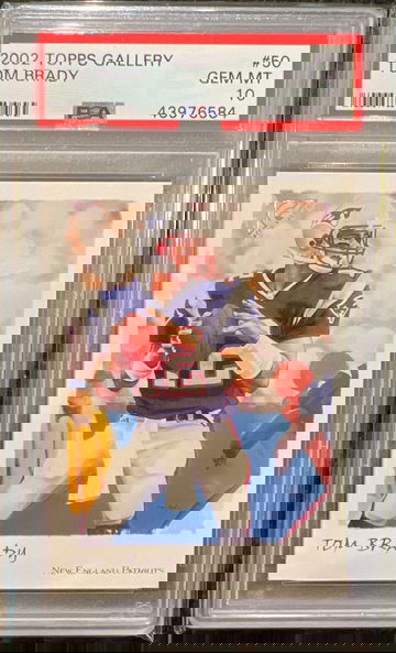 2002 Topps Gallery Tom Brady PSA 10