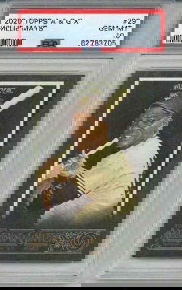 2020 TOPPS ALLEN & GINTER X #300 WILLIE MAYS CARD GIANTS PSA 10 LOW POP RARE