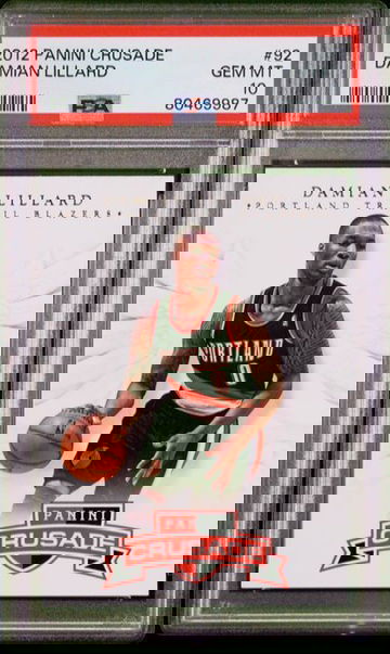 2012 Panini Crusade Damian Lillard #92 PSA 10 [BK-2A.36]