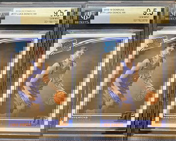 2X LOT 2018-19 LUKA DONCIC PANINI DONRUSS RC BGS 9.5 GEM MINT