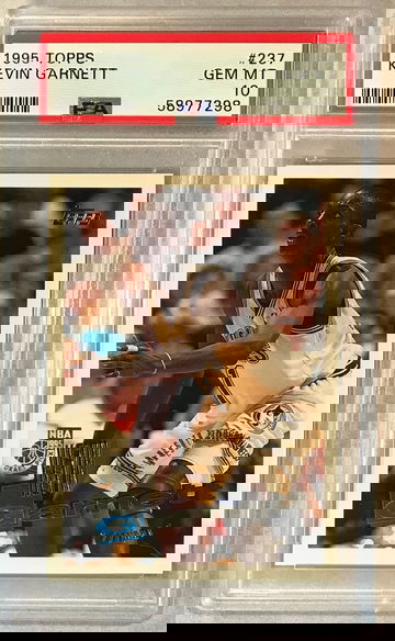 Kevin Garnett 1995 Topps Rookie Card #237 - PSA 10 Gem Mint
