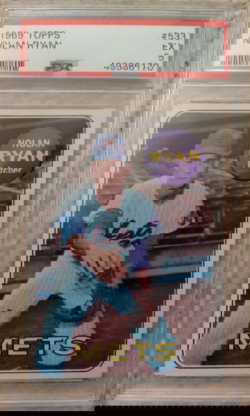 1969 Topps Nolan Ryan PSA 5