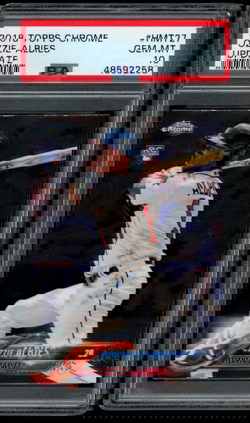 2018 Topps Chrome Update HMT27 Ozzie Albies Rookie RC PSA 10 GEM MINT