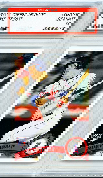 2011 Topps Update MIKE TROUT Rookie Card RC #US175 PSA 10 Gem Mint