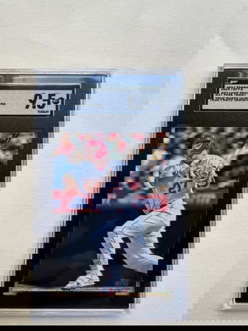 Mike Trout 2024 Topps TRUE PHOTO Variation Rare Short Print #27 Los Angeles Angels SGC 9.5