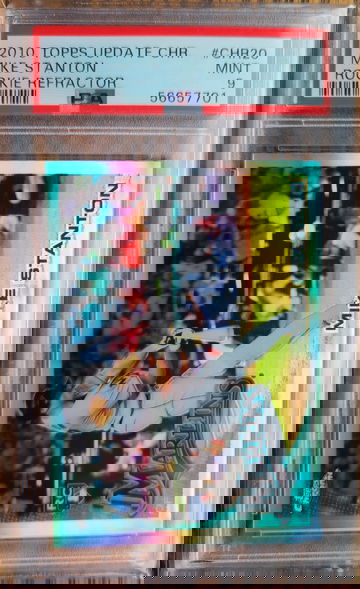 2010 Topps Chrome Update Refractor Giancarlo Stanton PSA 9