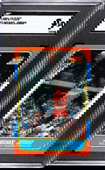 Michael Jordan 1986-87 Fleer ROOKIE #57 SGC 9