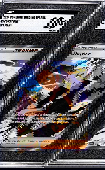 2024 Pokemon #232/191 Drayton Surging Sparks SGC 10